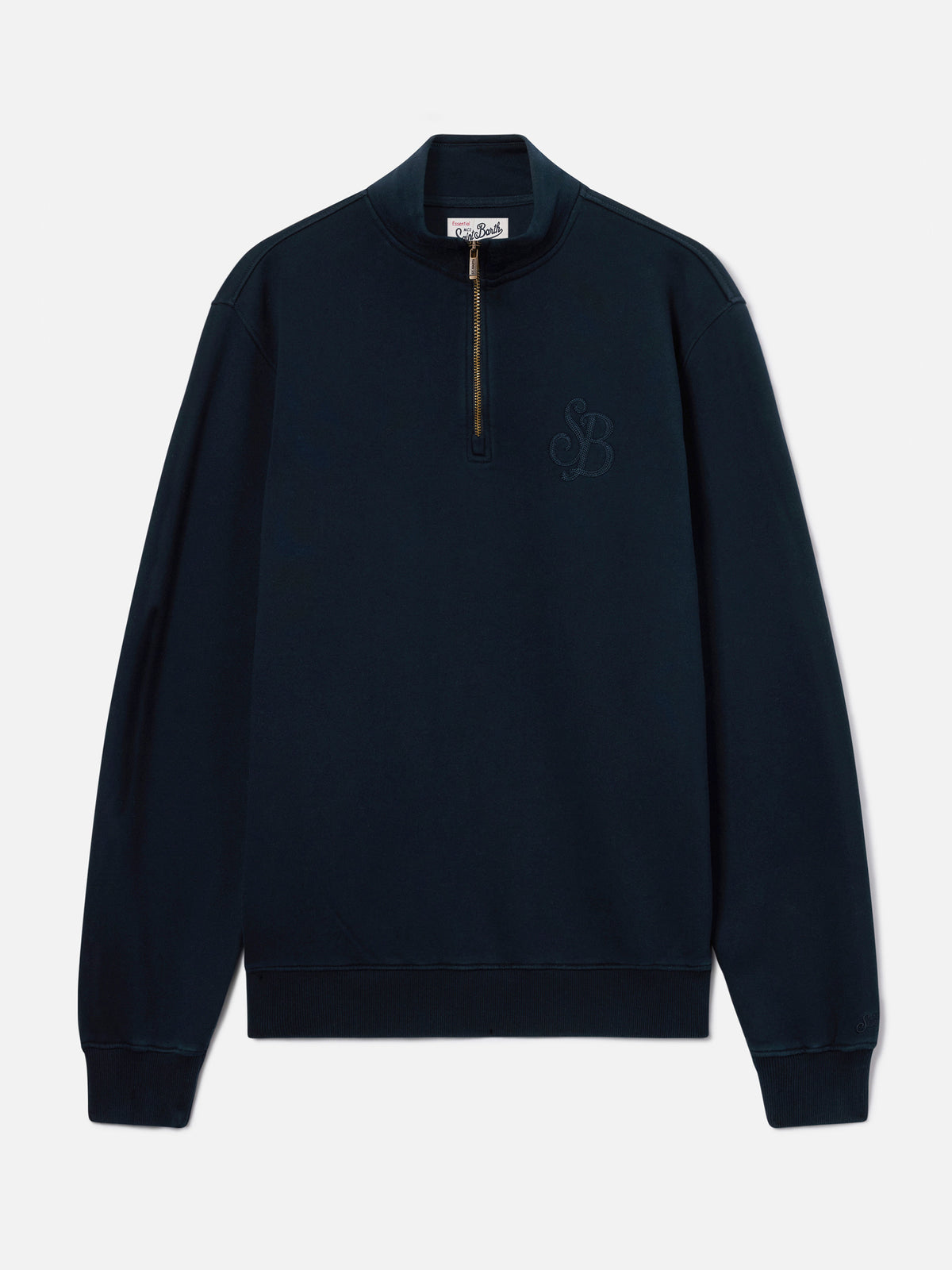 Marineblaues blue Kenneth Sweatshirt aus Baumwolle mit SB Legacy-Monogramm 