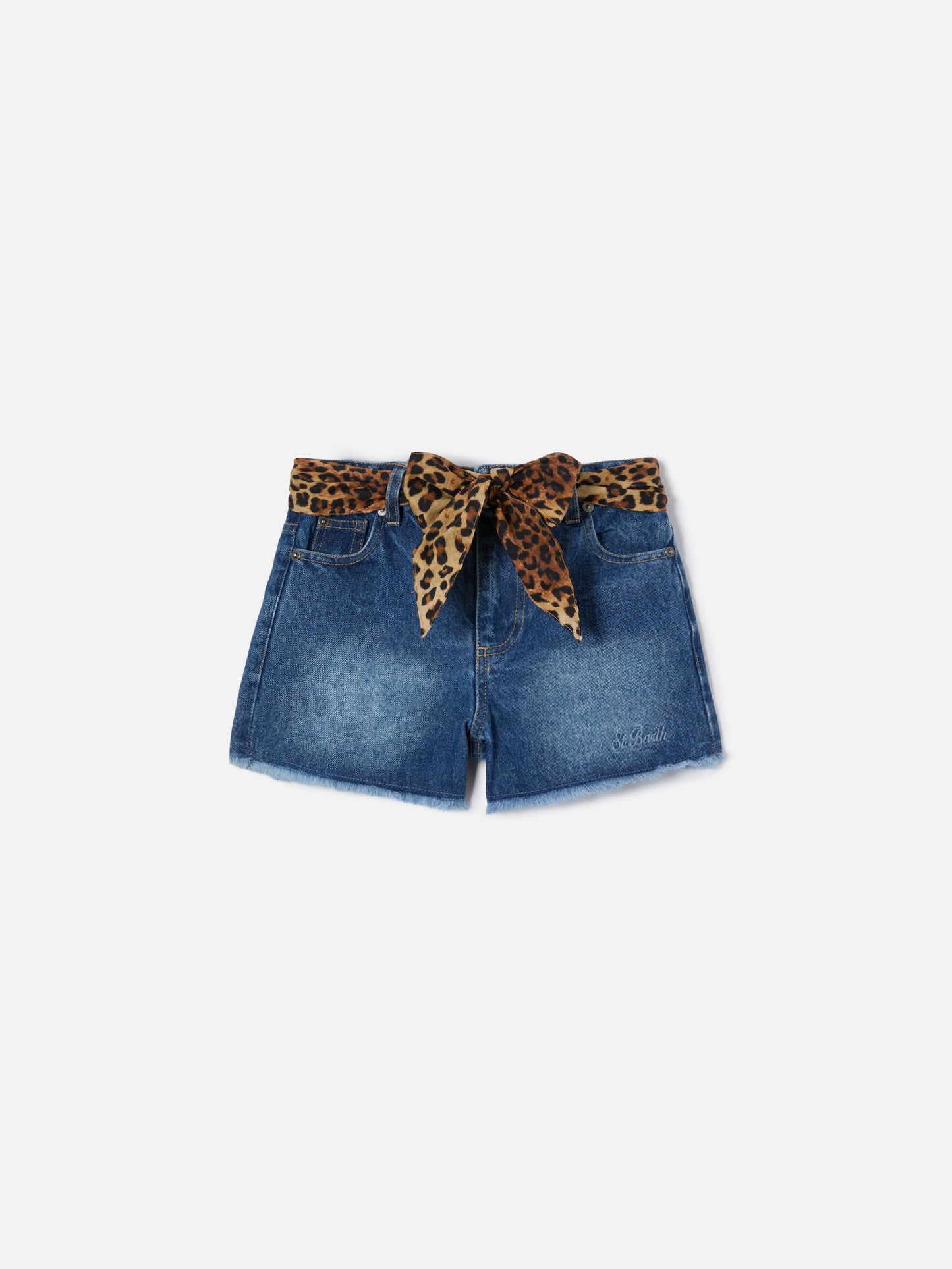 Kiko Jr Baumwollshorts mit Leoparden-Details 