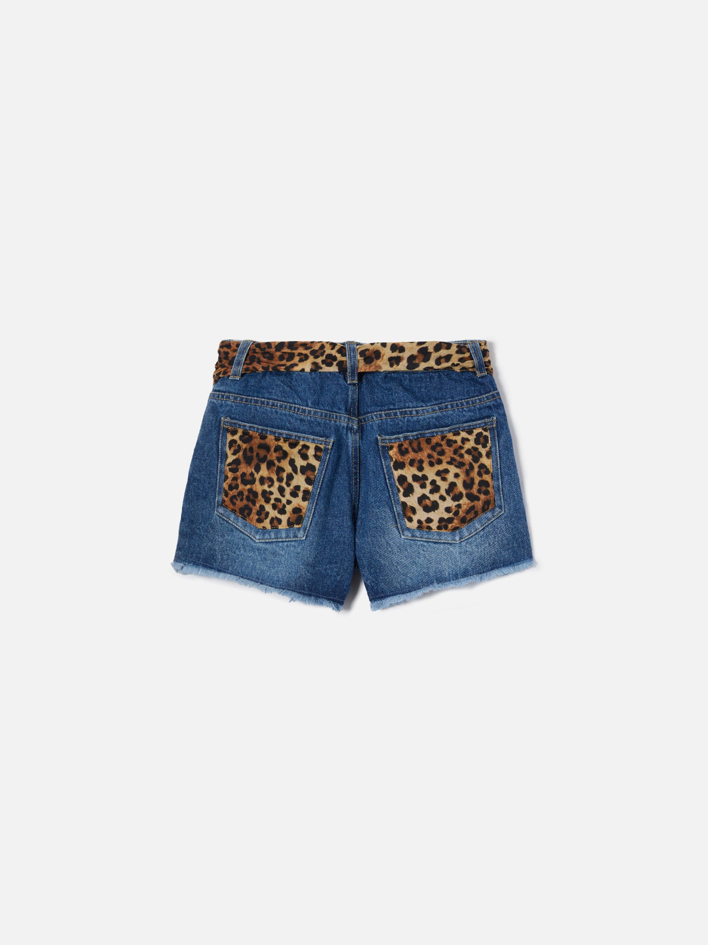 Kiko Jr Baumwollshorts mit Leoparden-Details 