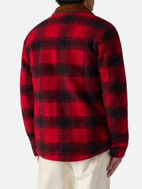 Landeck wool blend jacket with tartan pattern