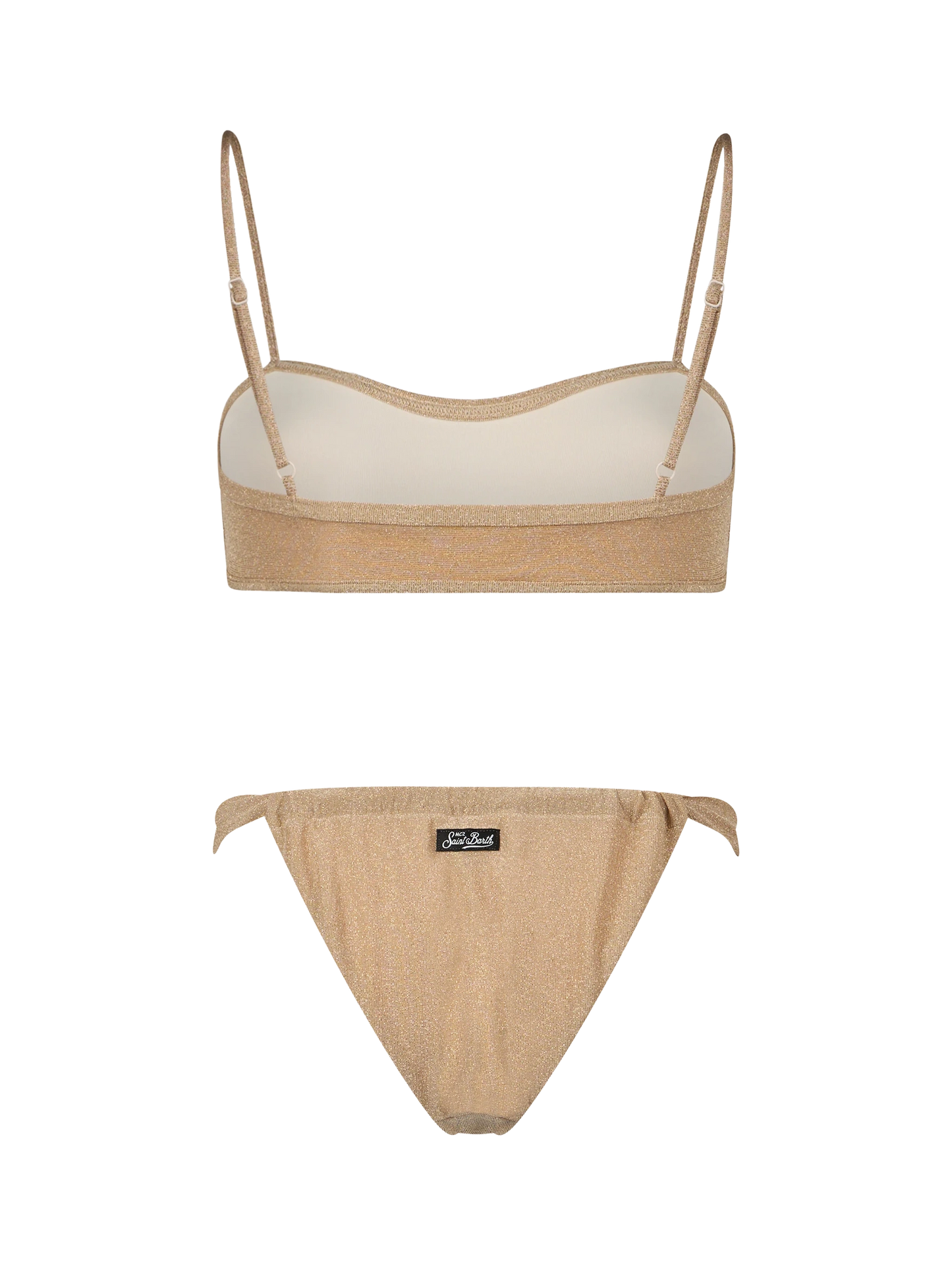 Woman lurex scooped bikini swimsuit Laryn Noelle - MC2 Saint Barth