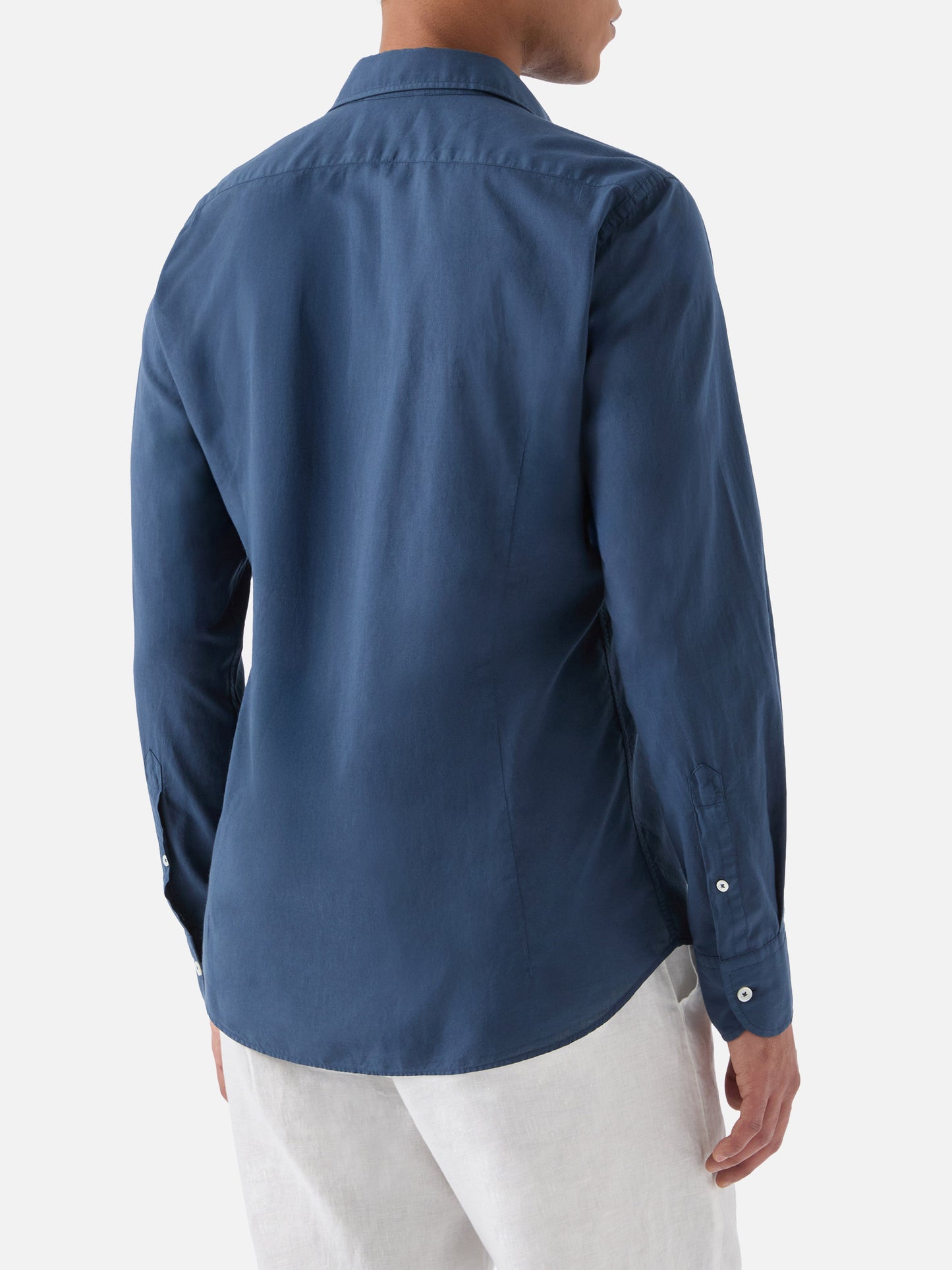 Navy Chemise Ice shirt in pure cotton voile