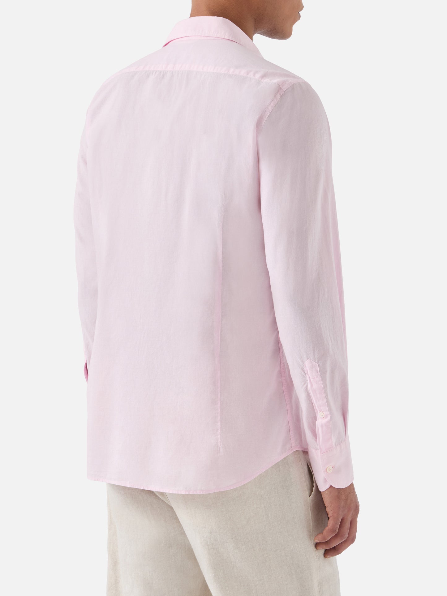 Pink Chemise Ice shirt in pure cotton voile