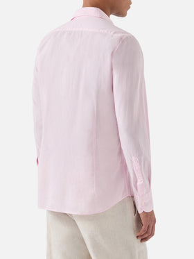 Pink Chemise Ice shirt in pure cotton voile