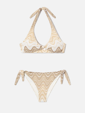Bikini raschel degradé gold Leda Yali 