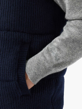 Leeds Knit Steppweste in Blau