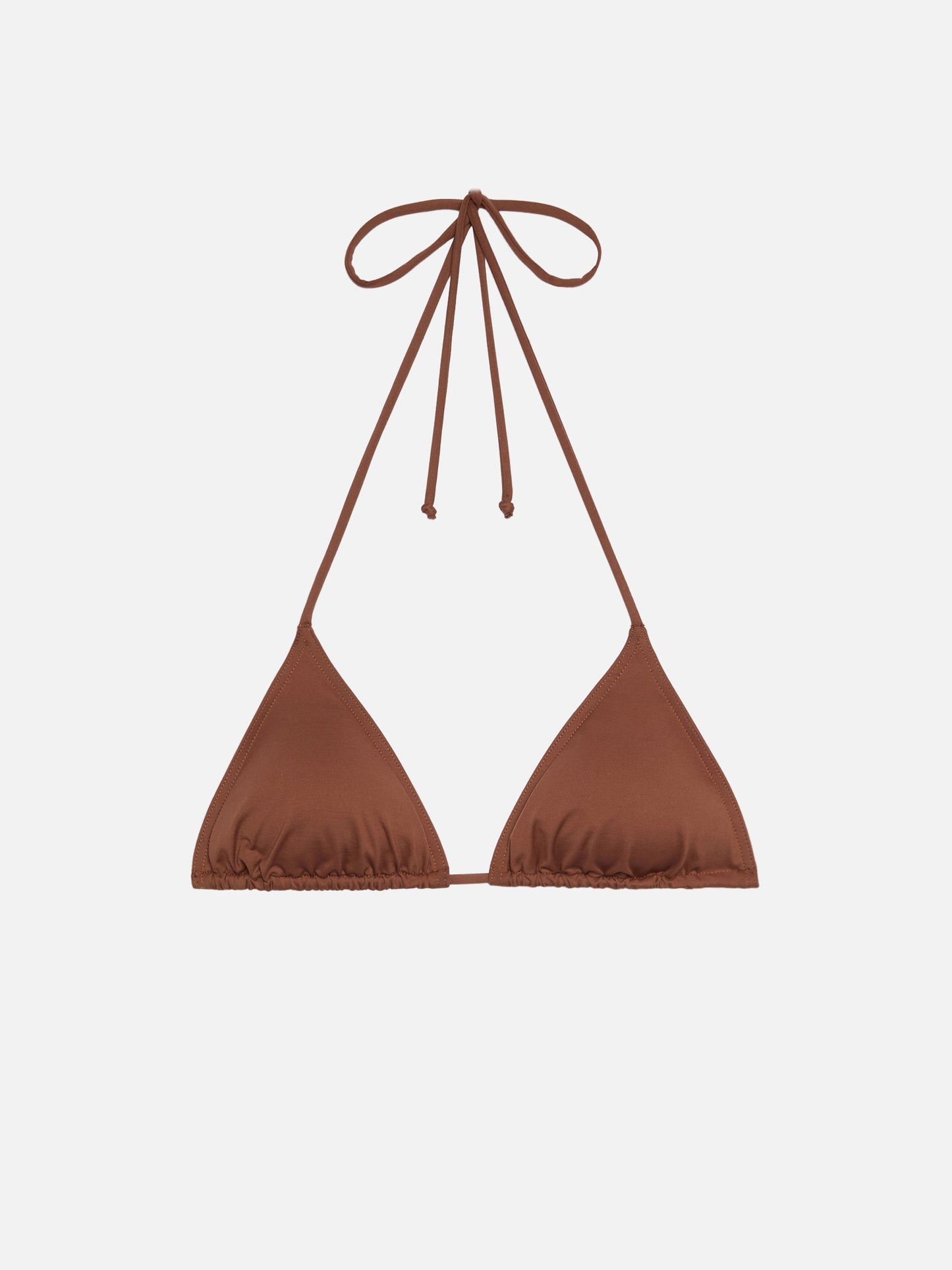 Leah brown triangle top swimsuit - MC2 Saint Barth