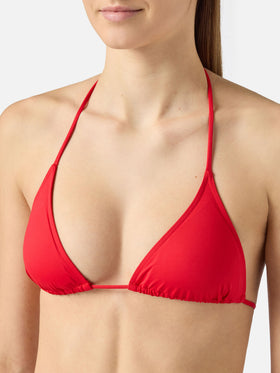 Bikini a triangolo classico Leah Yali color rosso