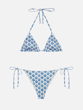 Bikini triangle Leah Marielle à imprimé floral 