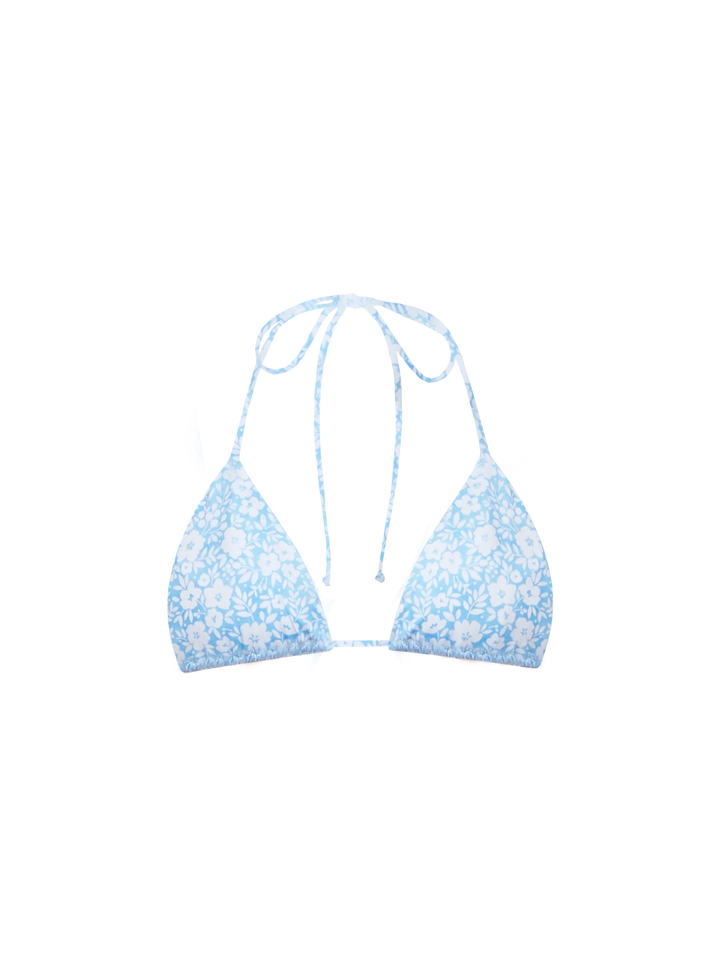 Top bikini Leah triangolo con fantasia floreale 