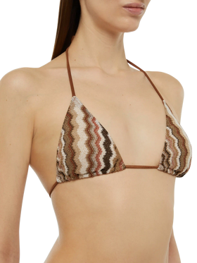 Leah raschel chevron pattern triangle top - MC2 Saint Barth