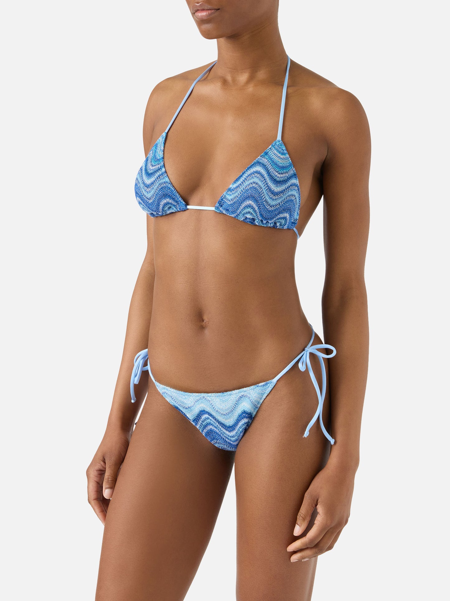 Bikini Leah Marielle azul degradé en raschel 