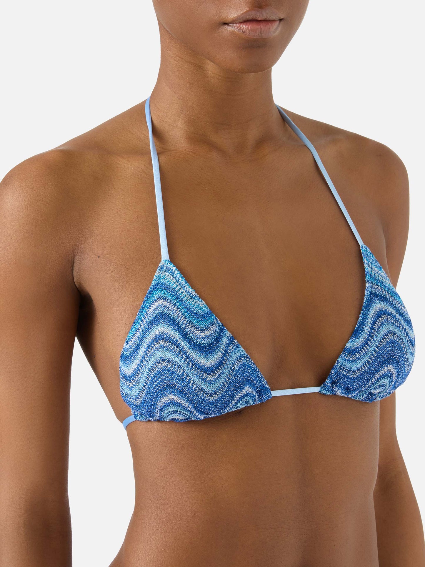 Bikini Leah Marielle azul degradé en raschel 