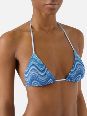 Bikini Leah Marielle azul degradé en raschel 
