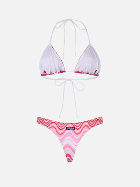 Damen-Triangel-Bikini Leah Naomi aus Raschelstrick 