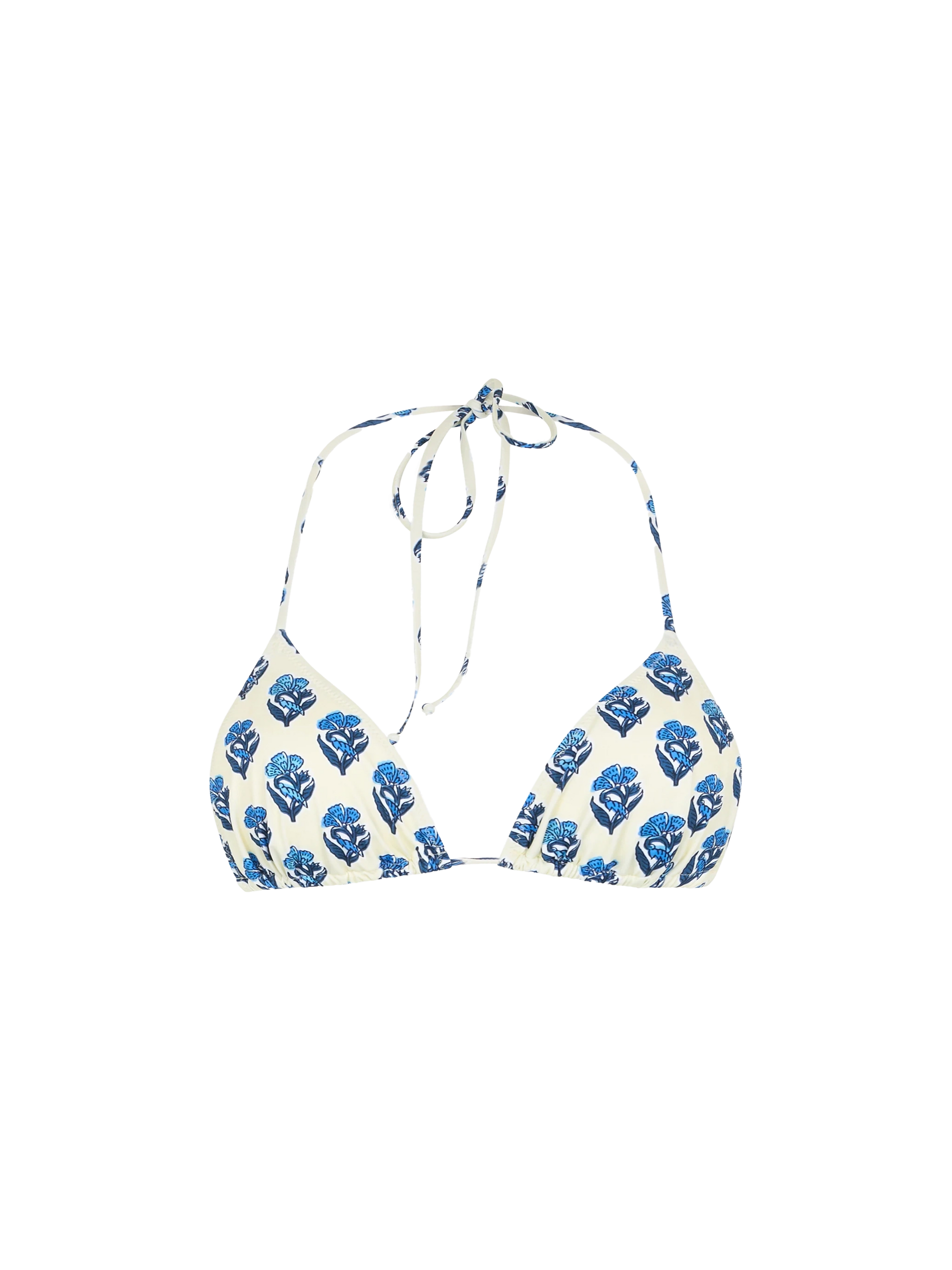 Woman jaipur flower triangle top swimsuit Leah - MC2 Saint Barth