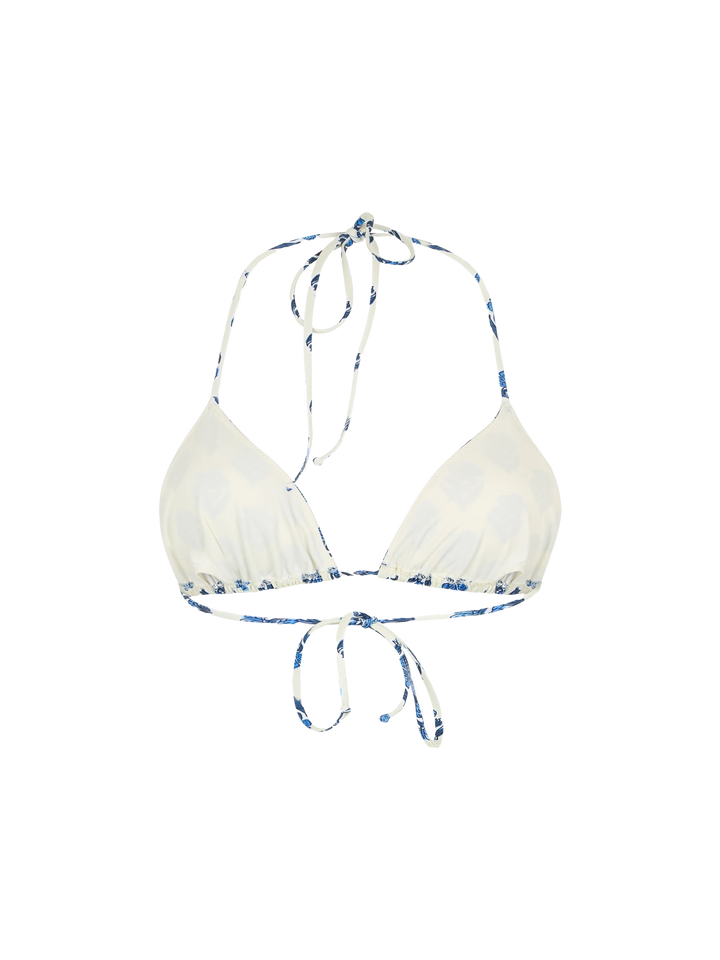 Woman jaipur flower triangle top swimsuit Leah - MC2 Saint Barth