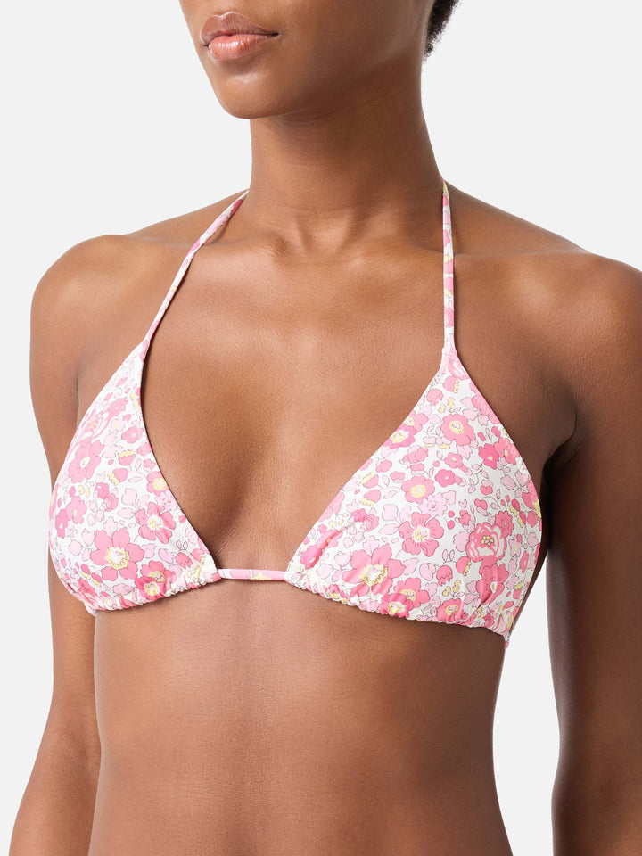 Bañador de mujer con top triangular Betsy Leah | MADE WITH LIBERTY FABRIC 