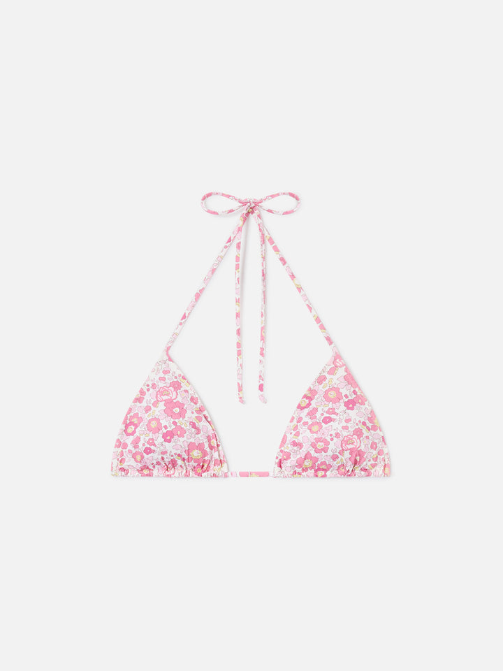 Bañador de mujer con top triangular Betsy Leah | MADE WITH LIBERTY FABRIC 
