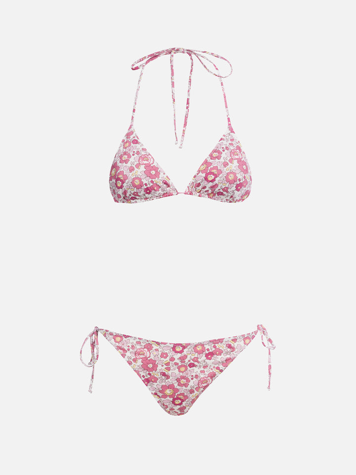 Bañador de mujer con top triangular Betsy Leah | MADE WITH LIBERTY FABRIC 