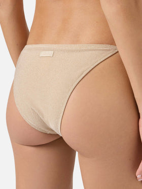 Bikini triangle Leah Teen en lurex doré 