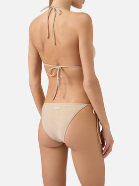 Bikini triangle Leah Teen en lurex doré 