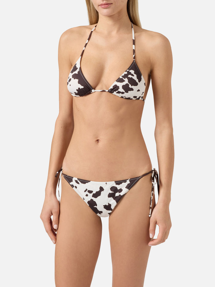 Bikini Leah Teen con stampa muccata