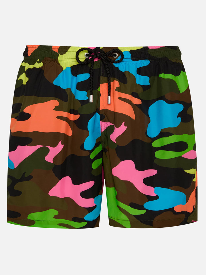 Costume mare Lighting stampa camouflage fluo