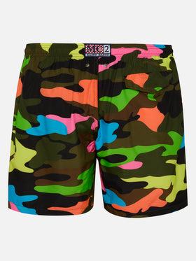 Costume mare Lighting stampa camouflage fluo