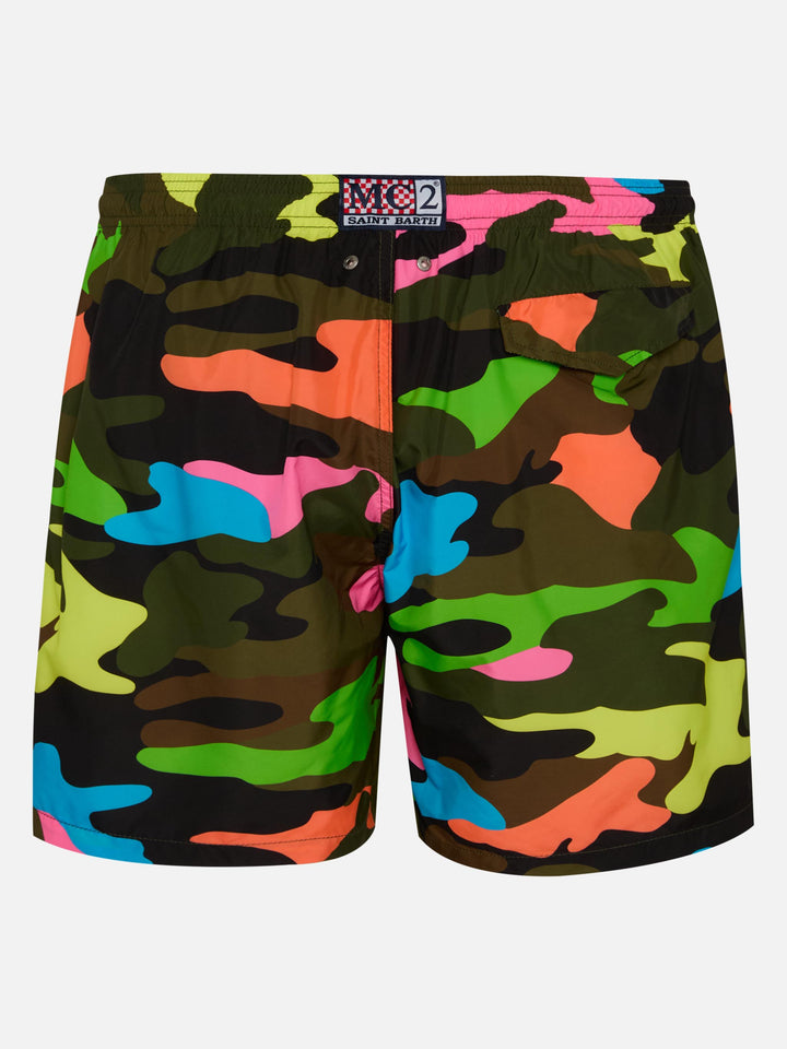 Costume mare Lighting stampa camouflage fluo