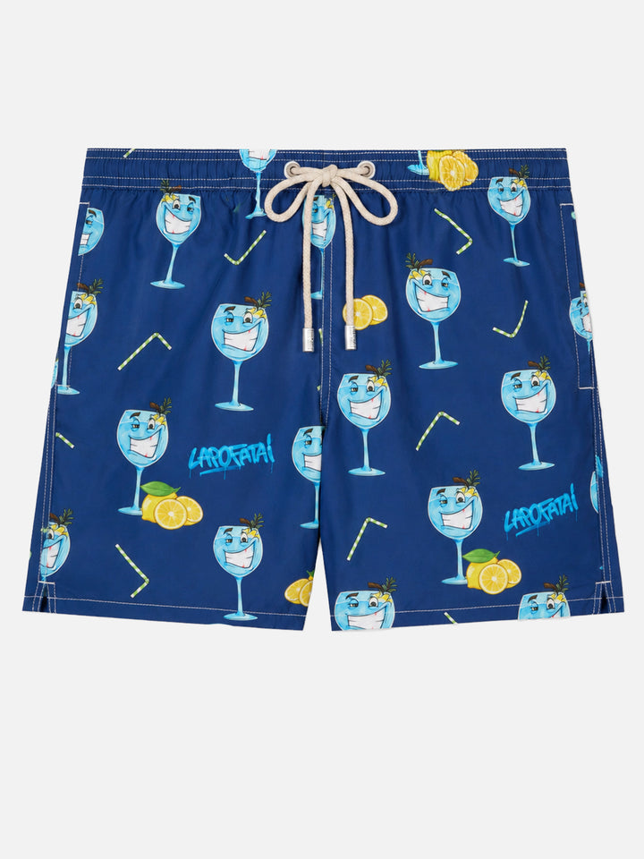 Costume Lighting con stampa Cryptopuppets Gin Tonic blu | Special Edition