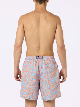 Man lightweight fabric swim-shorts Lighting with paisley print - MC2 Saint Barth