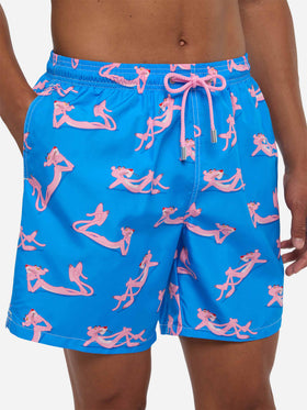 Badeshorts aus leichtem Stoff „Lighting“ mit „The Pink Panther“-Aufdruck | THE PINK PANTHER SPECIAL EDITION
