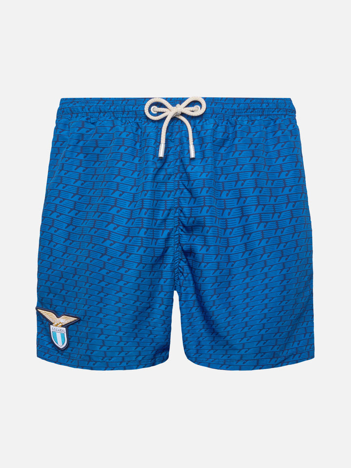Lightweight fabric swim shorts Lighting with Lazio eagles print | SS LAZIO SPECIAL EDITION