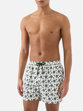 Short de bain Micro White Lighting avec imprimé watch in the night 