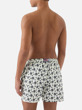 Short de bain Micro White Lighting avec imprimé watch in the night 