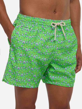Lighting tequila print swim shorts