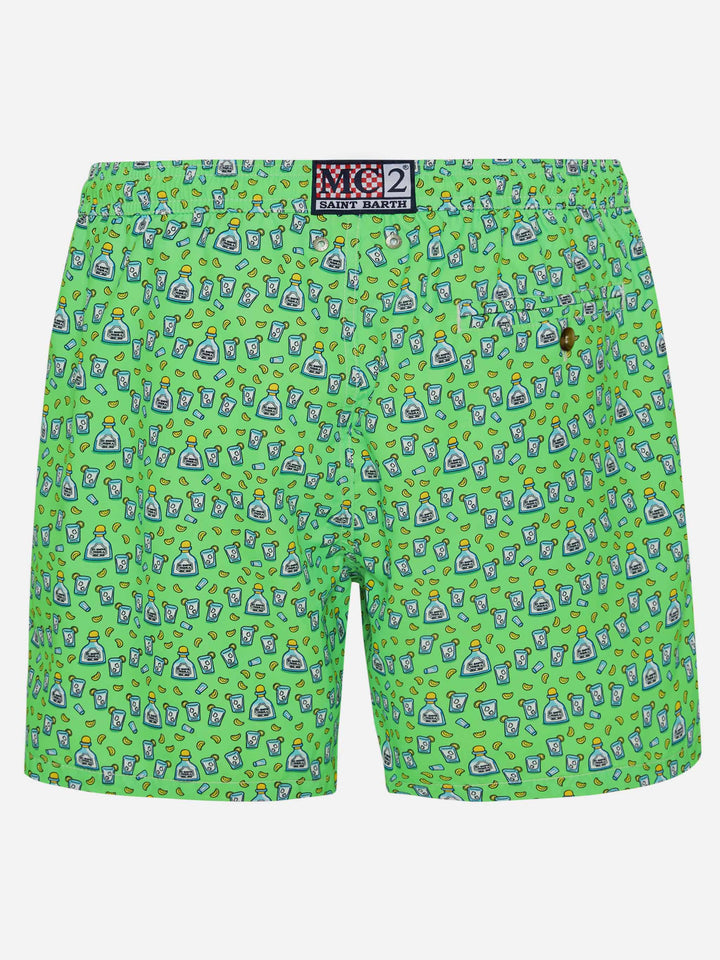 Lighting tequila print swim shorts