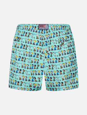 Bañador tipo shorts Lighting Micro Fantasy multicolor con estampado Peanuts | Edición Especial 