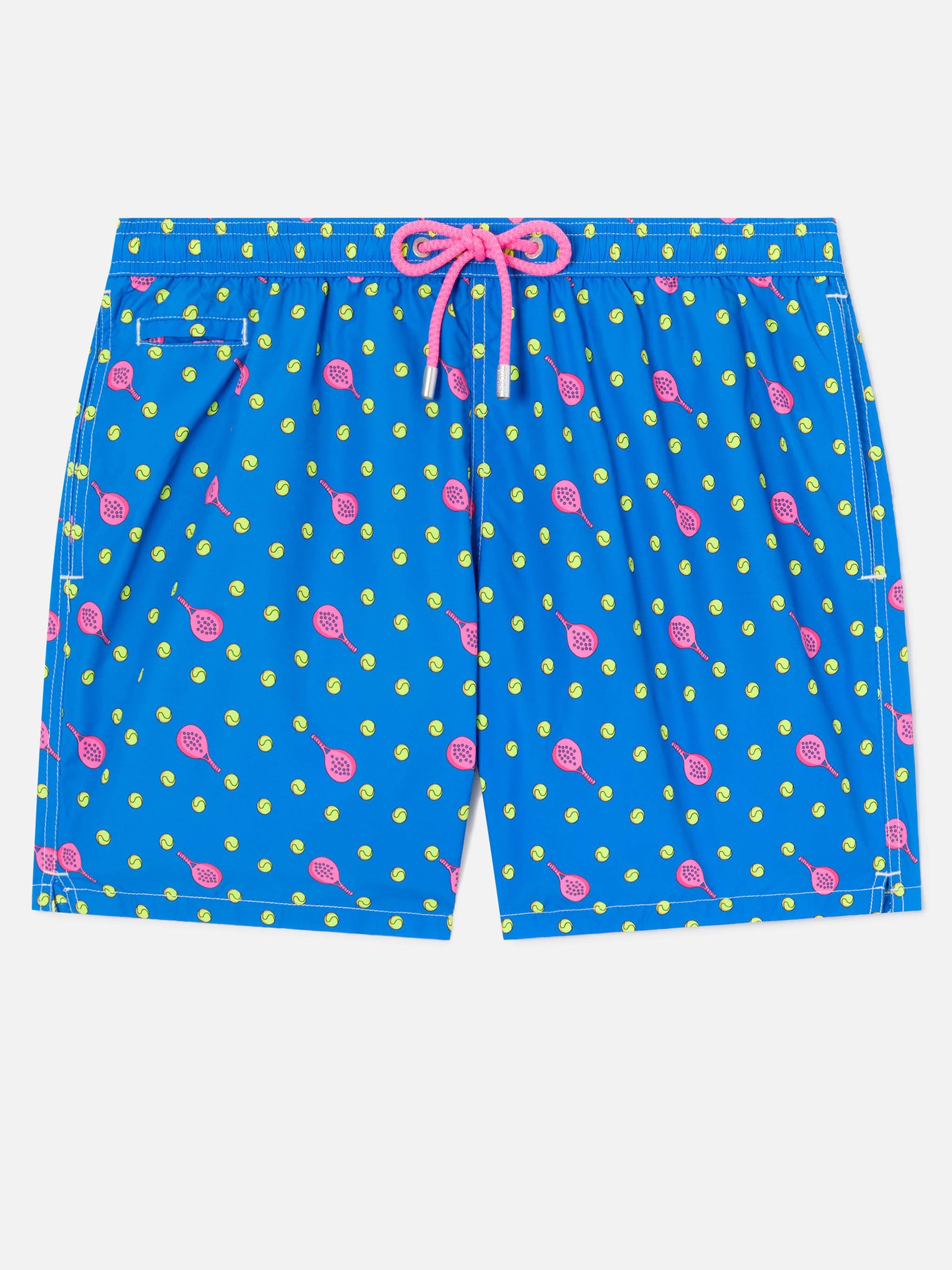 Lighting Micro Fantasy swim shorts in technical fabric with padel pattern in blue and multicolor