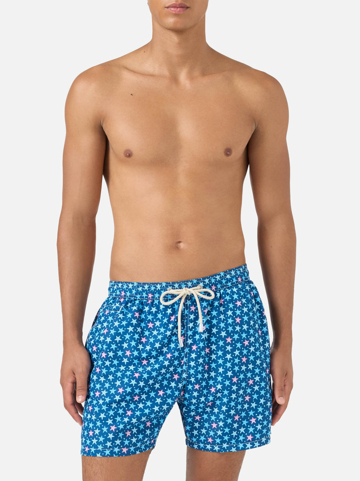 Lighting Badeshorts mit Micro Fantasy blue starfish-Print 
