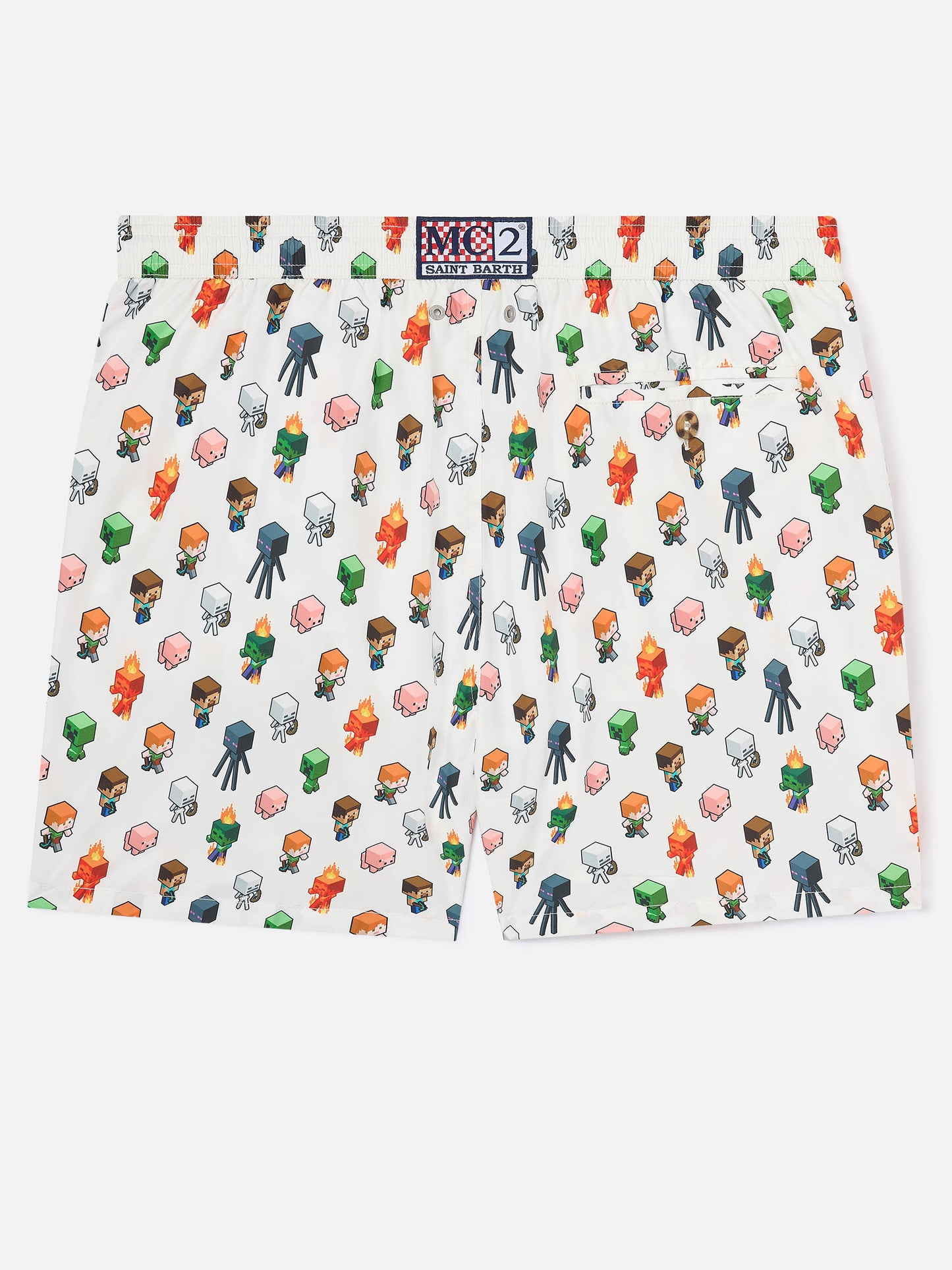 Lightweight fabric swim shorts Lighting with Minecraft print | MINECRAFT® SPECIAL EDITION