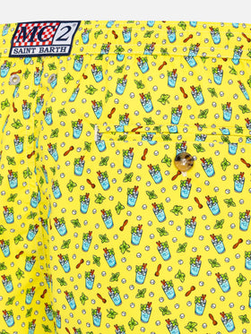 Lightweight fabric swim shorts Lighting with mojito print - MC2 Saint Barth