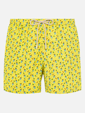 Lightweight fabric swim shorts Lighting with mojito print - MC2 Saint Barth