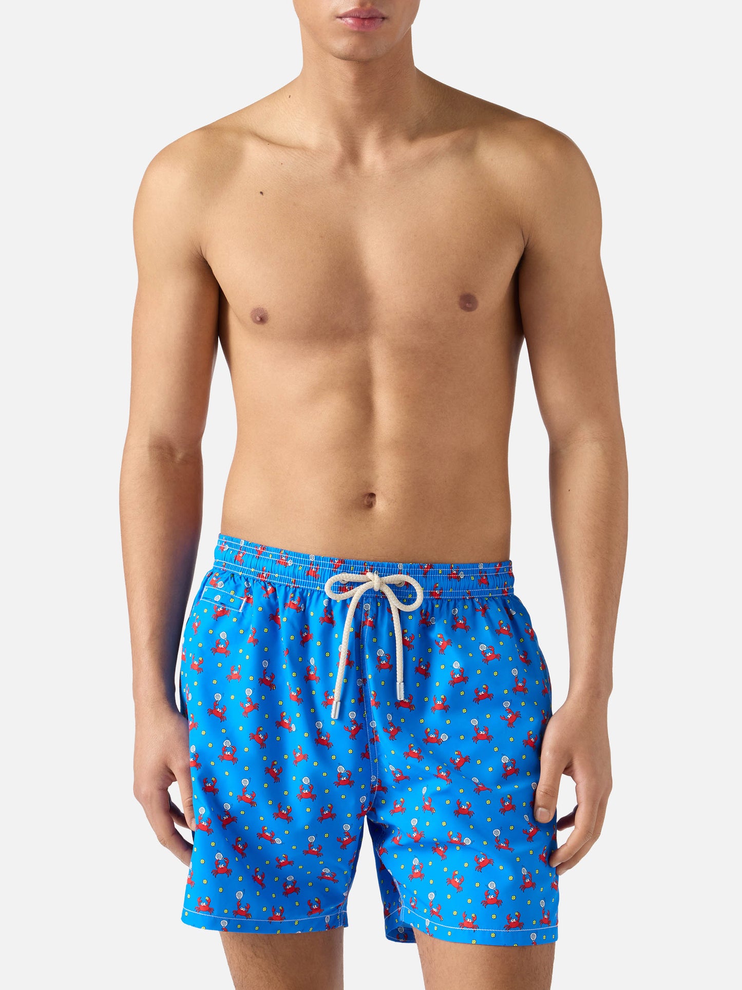 Short de bain Micro Lighting Bluette avec imprimé crabe padel 