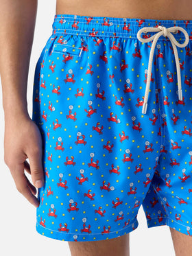 Short de bain Micro Lighting Bluette avec imprimé crabe padel 