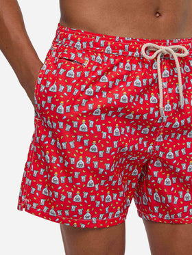 Badeshorts mit Lighting Micro Fantasy Tequila-Print 