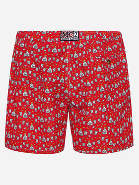 Badeshorts mit Lighting Micro Fantasy Tequila-Print 