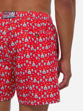 Badeshorts mit Lighting Micro Fantasy Tequila-Print 