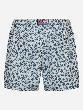 Herren-Badeshorts aus leichtem Stoff Lighting Micro Fantasy mit Seestern-Aufdruck